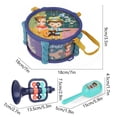 thumbnail image 2 of YIMWNYI Musical Toy Set Drum Sand Hammers Instrument Early Learning Percussion Instrument, Safe ABS Plastic Newborn Gift, Engaging Multi Sensory Play Experience, Ideal for Home Play and Gifting, 2 of 6