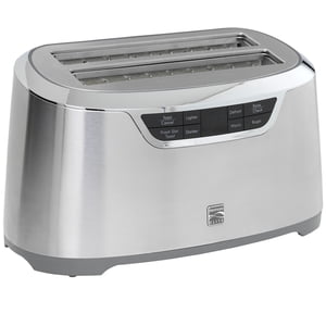 Kenmore Elite 4-Slice Long Slot Grille-pain en acier inoxydable argent avec contrôle automatique et numérique