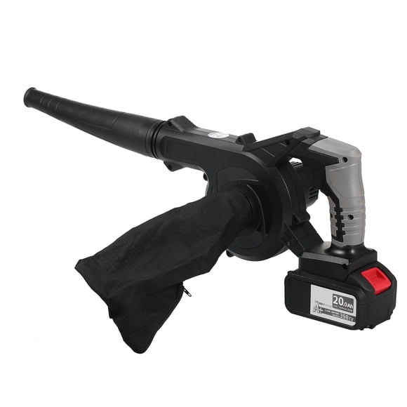 21V Cordless Leaf Blower & Vacuum 2-in-1, 900W 28m/s Wind Speed, 156m³/h Air Volume, Stepless Speed Control, 398TV 4.0Ah Battery with Fast Charger, US Plug, ABS Material, Lightweight 912g, Includes