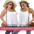 thumbnail image 4 of CHOK Camisoles à Soutien-Gorge Intégré pour Femmes, Bretelles Spaghetti Ajustables, Débardeur Sans Manches, Hauts d'Été, 4 of 6