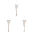 thumbnail image 3 of Thinsony Lightweight And Portable Macrame Planter Wall Hanging Basket Versatile Solution white 22-3 3Set, 3 of 6