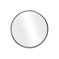 thumbnail image 1 of Denmark Solid Wood Grey Round Mirror, 27.5 ø, 1 of 4