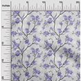 thumbnail image 2 of oneOone Polyester Spandex Medium Purple Fabric Floral Craft Projects Decor Fabric Printed By The Yard 56 Inch Wide, 2 of 4