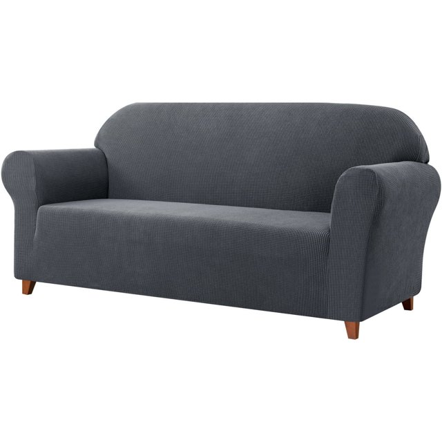 Housse de Sofa 2024 1 Pce Housse avec Coussin d'Assise extra Extensible Housse de Siège TG Sofa Ivoire