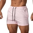 thumbnail image 2 of QATAINLAV Ofertas Relampago de Hoy, Mens Breathable Quick Dry Workout Gym Shorts Casual Split Side Athletic Running Shorts Drawstring Beach Shorts with Pockets 5 Inch Pink L, 2 of 4