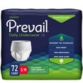 thumbnail image 2 of Prevail Daily Protective Underwear, Unisex Disposable Adult Diaper, Maximum Absorbency, Small/Medium, 72 Count (4 Packs of 18), 2 of 4