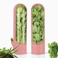 thumbnail image 3 of Refrigerator Fresh Pod Containers Set for Veggie Storage Keep Cilantro Parsley and Asparagus Crisp and Flavorful in Fridge, 3 of 3
