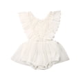 thumbnail image 1 of SUNSIOM Baby Girls Romper Lace Halter Backless Dress Jumpsuit, 1 of 7