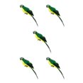 thumbnail image 3 of VONKY Simulation Parrot Statue Party Favors for Tree Yard Patio Home Lawn Wall Green 25x7cm 5Set, 3 of 6