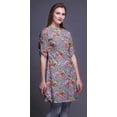 thumbnail image 3 of Bimba Kurtis Indiennes Courtes pour Femmes Tunique Imprimée Chemise à Manches Roulées, 3 of 6