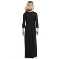 thumbnail image 3 of Robe Longue Décontractée à Fleurs pour Filles à Manches Longues avec Poches, Robes de Vacances, Robe Longue à Manches Longues pour Filles Longueur au Sol, 3 of 5
