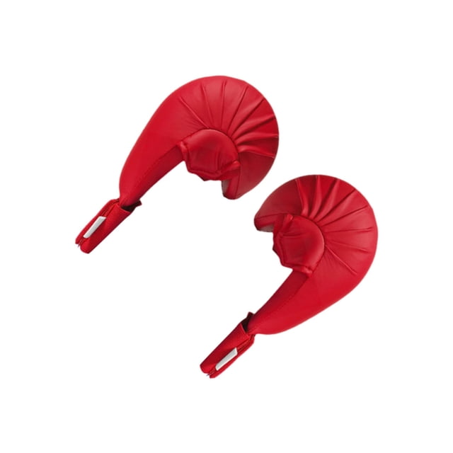 Langgg 2 Pcs Mitaines d'Entraînement de Karaté Kickboxing Professionnelles Gants de Boxe d'Entraînement m Rouge Rouge P