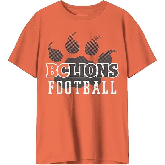 CFL British Columbia Lions Lion Print Orange X-Large T-Shirt