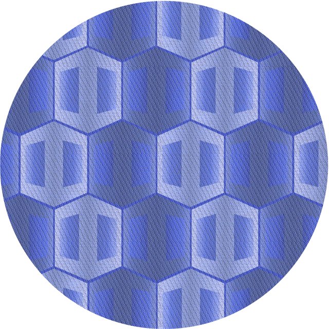 Ahgly Company Tapis d'Intérieur Lavable en Machine Carré Transitionnel Bleu Ciel, 3 Pieds Carré