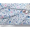 thumbnail image 2 of Soimoi Silk Fabric Butterfly & Flower Floral Print Fabric by the Yard 42 Inch Wide, 2 of 3