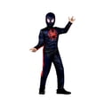 thumbnail image 1 of MARVEL Spider-Man: Miles Morales Official Youth Halloween Costume - Premium Quality Padded Jumpsuit with Pull On Fabric Mask, 1 of 4