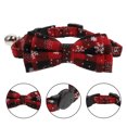 thumbnail image 2 of Weiweiguan 1 Pce Collier de Noël pour Animaux Design Classique Nœud Papillon Collier Décoratif pour Chat, 2 of 6