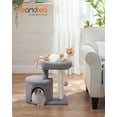 thumbnail image 2 of FEANDREA Cat Tree Tower with Sisal-Covered Scratching Posts, Light Grey, 2 of 8