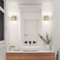 thumbnail image 2 of Artika Ratio Modern LED Wall Sconce Light Fixture Gold Contemporary Glass, 2 of 5
