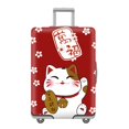 thumbnail image 1 of Housse de Protection pour Valise à Roulettes, Housse de Valise Élastique 3D Dessin Animé, Housse de Protection pour Valise 19-32 Pouces, Accessoires de Voyage, A6 L, 1 of 6