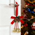 thumbnail image 2 of Christmas Decorations Indoor Velvet Bow Pine Window Curtain Accent, 2 of 6