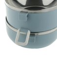 thumbnail image 3 of GUOOL 2 Tier Stainless Steel Food Container Insulated Storage Tray, 3 Color Selection Blue01, 3 of 8