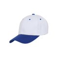 thumbnail image 1 of Casquette de Baseball Bicolore Ajustable, Blanc/royal, 1 of 2