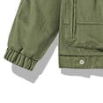 thumbnail image 4 of LSLJS Men's Thin Fall Outdoor Windbreaker Slim Fitting Long Sleeved Hooded Sun Protection Suit Outdoor Sprinter Coat( Green, L), 4 of 4