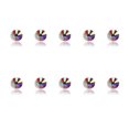 thumbnail image 3 of Nail Rhinestones Flat-Bottom Multi-faceted Sides DIY Handcraft Excellent Gloss Manicure Crystal Different Styles Mobile Phone White AB, 3 of 6