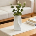 thumbnail image 1 of QTOCIO Vase Plastic Vase With Ceramic Appearance Non Fragile Vase Decorative Art Tabletop Decoration Warm House Gift Wedding Dining Table Bookshelf Art Decoration, 1 of 4