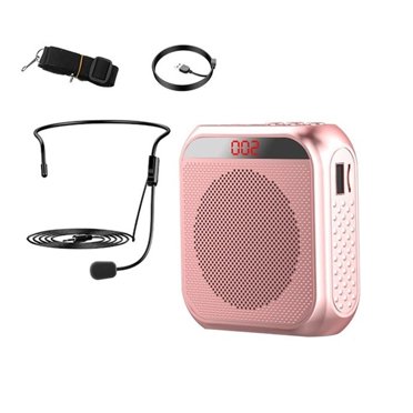 Voice Amplifier Megaphone Mini Speaker With Microphone Rechargeable Ultralight Loudspeaker For Teachers ,Wide Coverage Area
