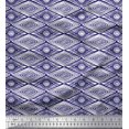 thumbnail image 1 of Soimoi Poly Georgette Fabric Geometric Block Fabric Prints by Yard 52 Inch Wide, 1 of 3