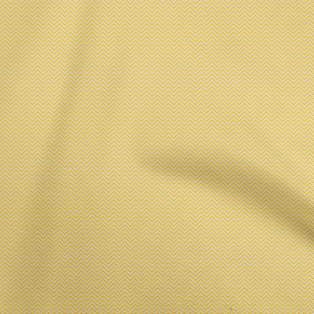 oneOone Cotton Cambric Yellow Fabric Chevron Fabric For Sewing Printed Craft Fabric By The Yard 56 Inch Wide