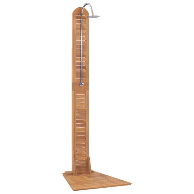 vidaXL Douche de Jardin en Teck Massif 70x75x204 cm