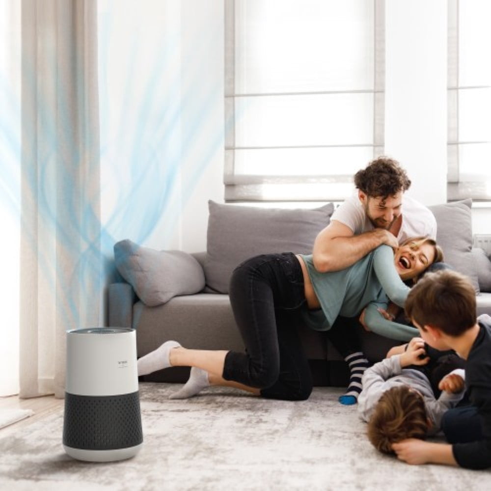 Purificateur d'air Winix A231 pour chambre à coucher jusqu'à 1181 pi² en 1 heure avec moniteur de qualité de l'air, True HEPA, filtre à charbon et mode automatique, capture les allergies aux animaux,