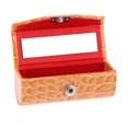 thumbnail image 2 of HILABEE Lipstick case with mirror lipstick box holder box makeup, orange, 2 of 7