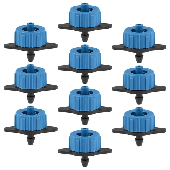 Unique Bargains Goutteur de Compensation de Pression 2 GPH 8L/H Émetteur pour Irrigation Goutte à Goutte de Jardin Tuyau Barbelé Connecteur Noir Bleu 25 Pcs