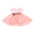thumbnail image 1 of Bébé Filles TuTu Manches Courtes Maille Robe Multicouche 6M-3Y, 1 of 6