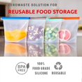 thumbnail image 4 of 4Pcs Reusable Silicone Food Storage Bags, Large Capacity Silicone Food Savers, 4 of 4