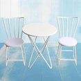 thumbnail image 3 of Xuanheng Dollhouse Mini Metal Garden Table and Chairs Set Accessory Gift Kids White, 3 of 8