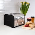 thumbnail image 2 of Kenmore 4-Slice Black Stainless Steel Toaster, Dual Controls, Wide Slot, 2 of 11