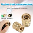 thumbnail image 1 of Water Pipe Quick Joint Pure Copper Conversion M14 To 1/4 Live Connection Joint, 1 of 8