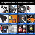 thumbnail image 4 of IMENGL Clearance! Cob Keychain Work Light Keychain Flashlights 7 Light Modes 1600 Portable Usb Rechargeable Cob Work Light Emergency Light with Folding Bracket and Magnet Base Cam One Size Orange, 4 of 9