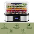 thumbnail image 4 of Costway Food Dehydrator Preserver 5 Tray Fruit Vegetable Dryer Timer, 4 of 10