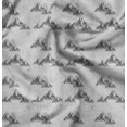 thumbnail image 1 of Soimoi Gray Poly Georgette Fabric Mountain Nature Print Fabric by the Yard 52 Inch Wide, 1 of 6