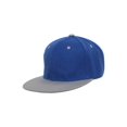 thumbnail image 1 of Top Headwear Flat Bill Adjustable Snapback Cap - Royal/Grey, 1 of 2