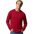 thumbnail image 1 of Hanes 482L Cool Dri Performance T-Shirt à Manches Longues pour Hommes, Rouge Foncé - Taille TG, 1 of 1