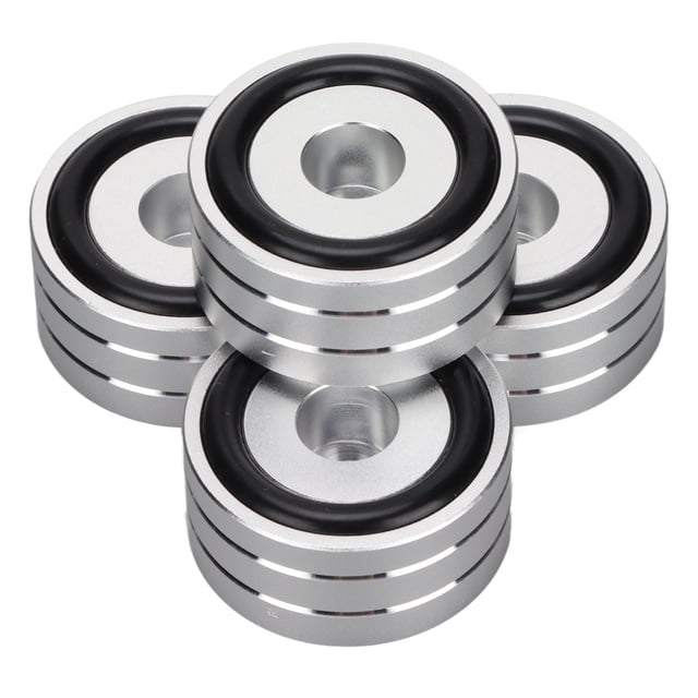 Speaker Cone Base Pads, Install And Use Vibration Proof 40x20mm Speaker Spikes Base Mat For For Recorder For DVD Player Silver