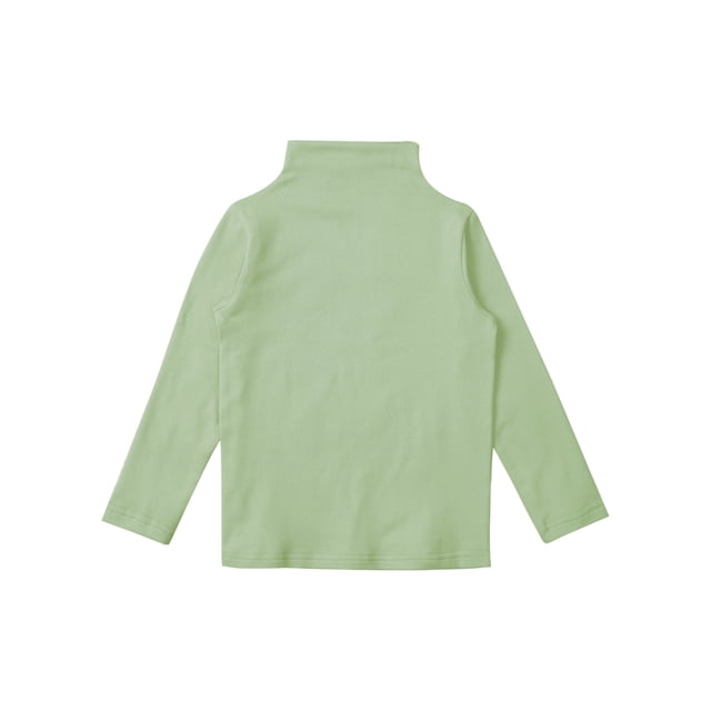 Yeahdor Chandails Thermiques à Manches Longues pour Garçon Fille, Doublés en Molleton, Couche de Base de Compression, T-Shirts à Col Rond, T-Shirts Doux, Vert 110