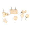 thumbnail image 1 of Wooden Push Pin, 30 Pieces Widely Used Sturdy Durable Wood Pushpins  For Map For Photo For Corkboard, 1 of 8